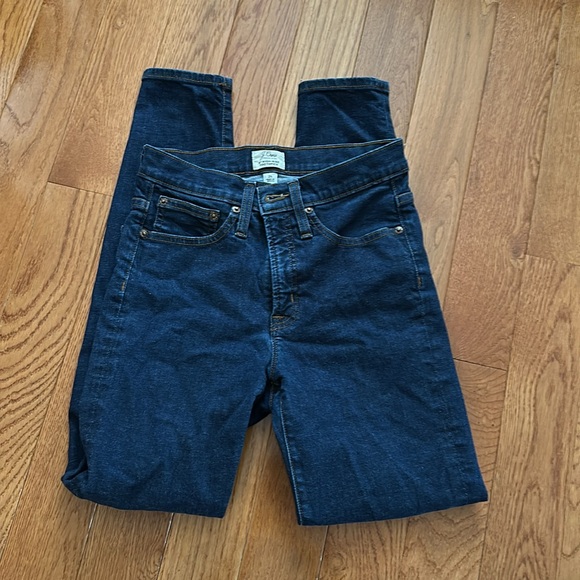 J. Crew Toothpick Skinny Jeans, Dark Wash, Size 26 - Picture 5 of 5